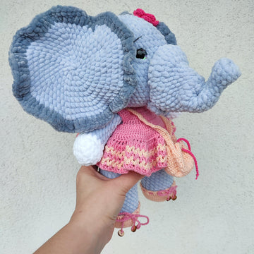 Elephant amigurumi crochet pattern