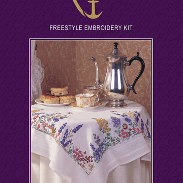 Anchor Freestyle - Spring Flower Tablecloth Embroidery Kit - 80cm x 80cm
