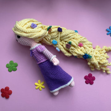Rapunzel amigurumi doll