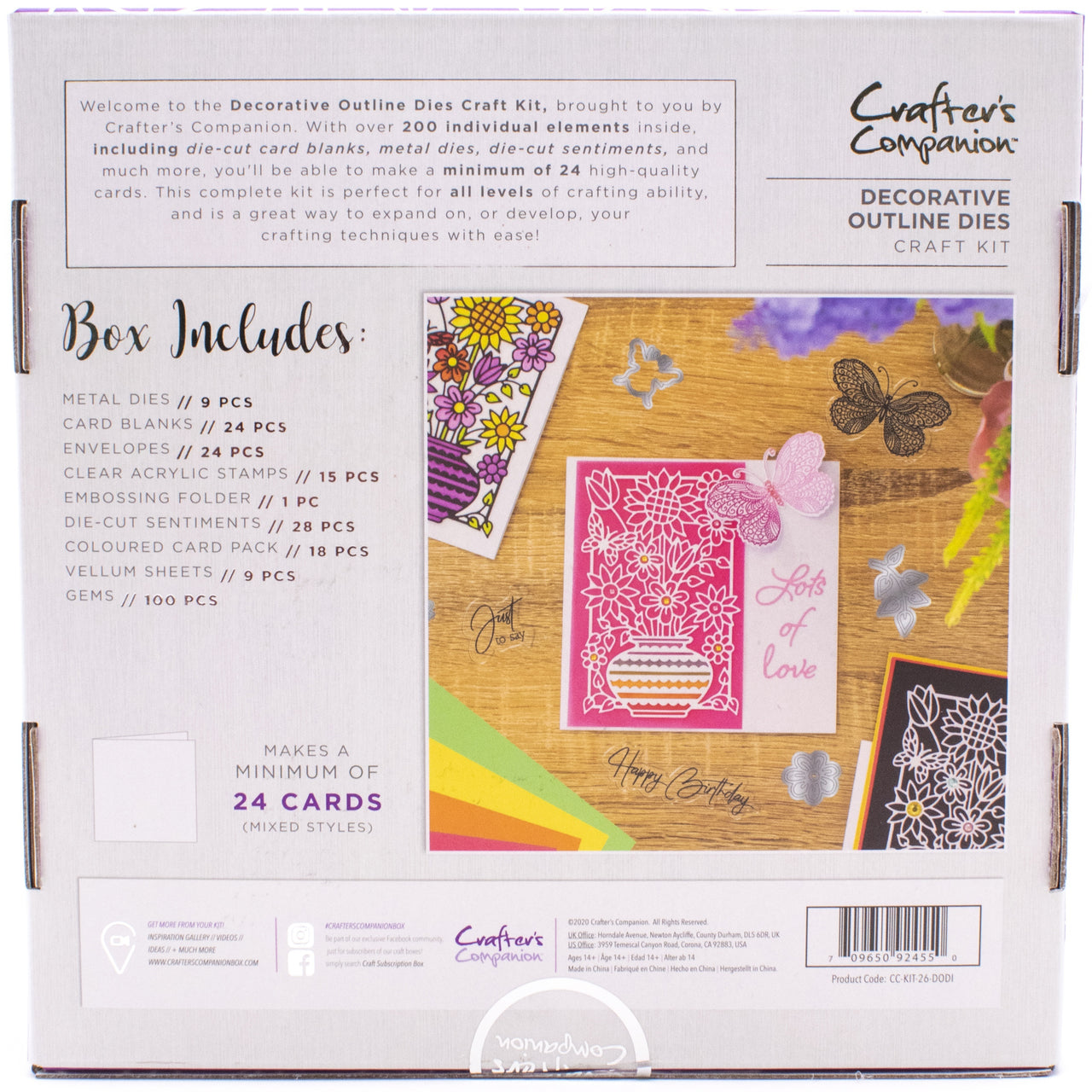 Crafter's Companion Craft Box Kit - Decorative Outline Dies