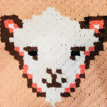 Billy the Kid Goat PDF Digital Pattern Corner-to-Corner (C2C) Crochet Graphgan Square Pattern