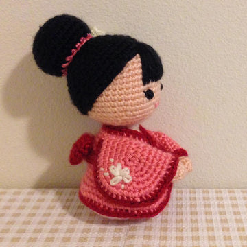 Japanese Amigurumi Kimono Girl Doll