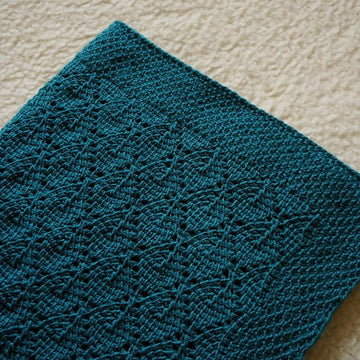Deep forest baby blanket