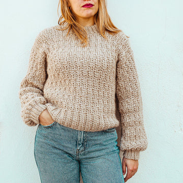 Chunky Wheat Petals Sweater