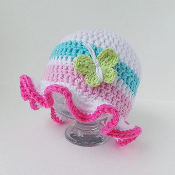 Crochet Hat Pattern, 'Ruffles'
