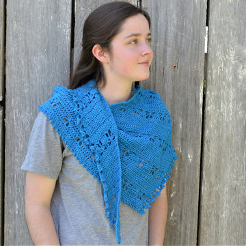 Butterfly Crescent Shawl