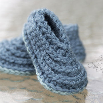 Ridged Baby Booties