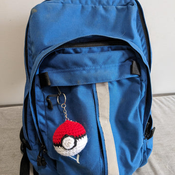 Pokeball Amigurumi Keychain