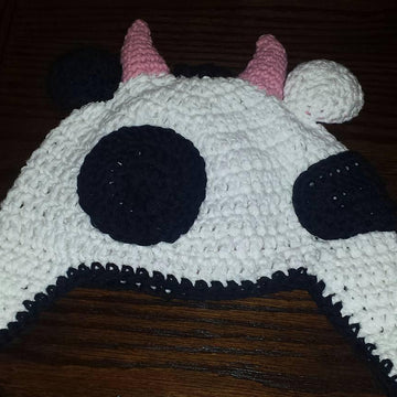 Lulabelle Cow Earflap Hat