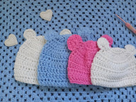 Crochet Easy Baby Hat With Bear Ears Pattern