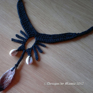 Crochet Necklace Pattern Tribal Spider Jewelry