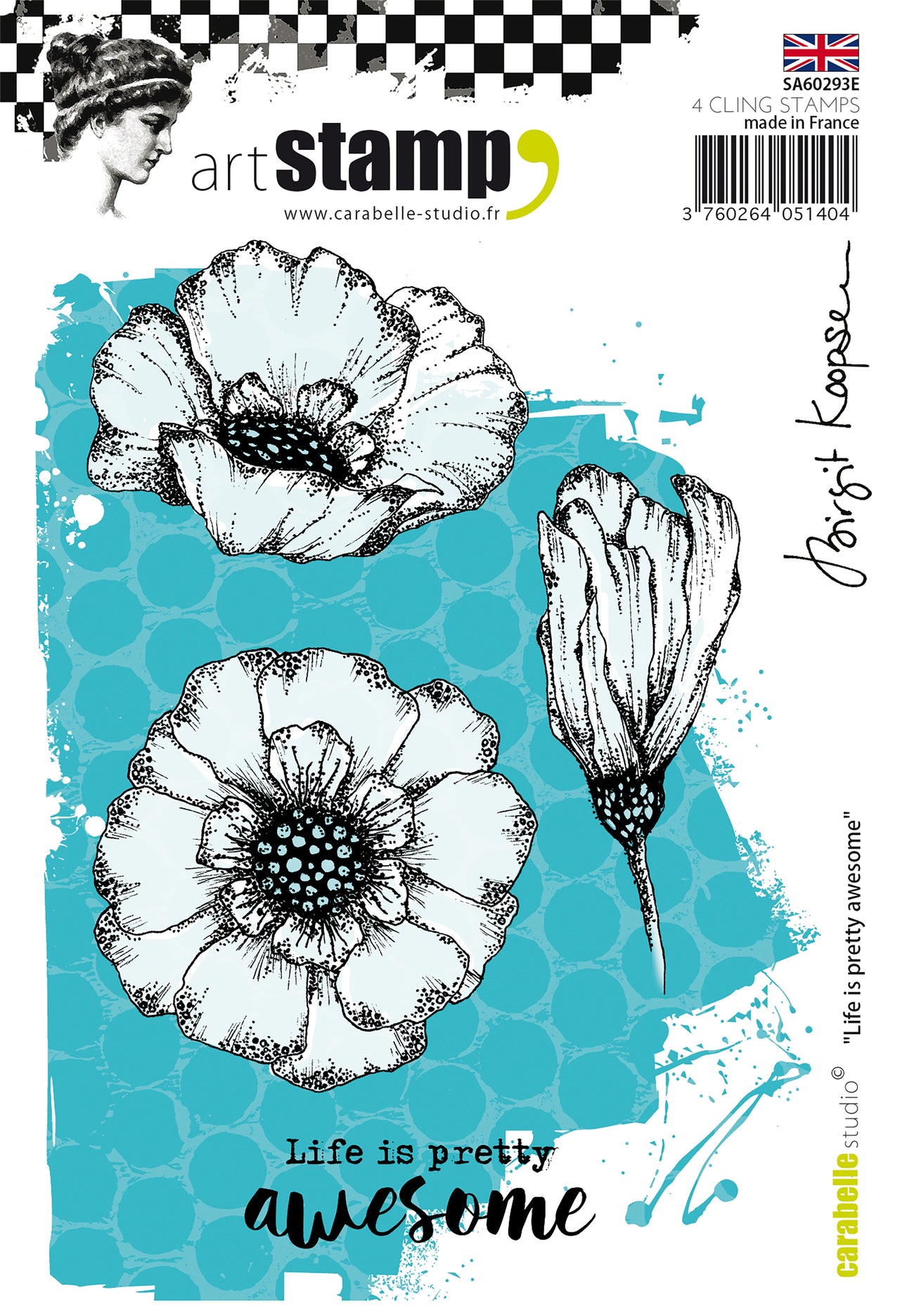 Carabelle Studio Cling Stamp A6 By Birgit Koopsen - Life Is Pretty Awesome