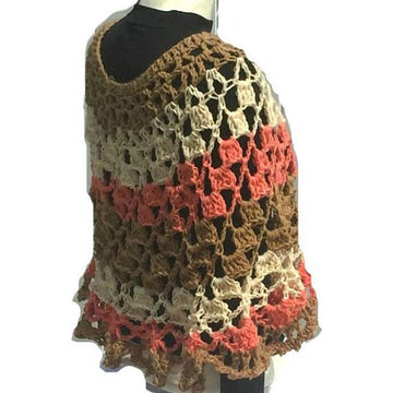 Cheesecake Crochet Poncho Shawl