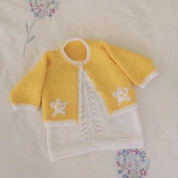 Daisy Dress, Cardigan and Sun Hat