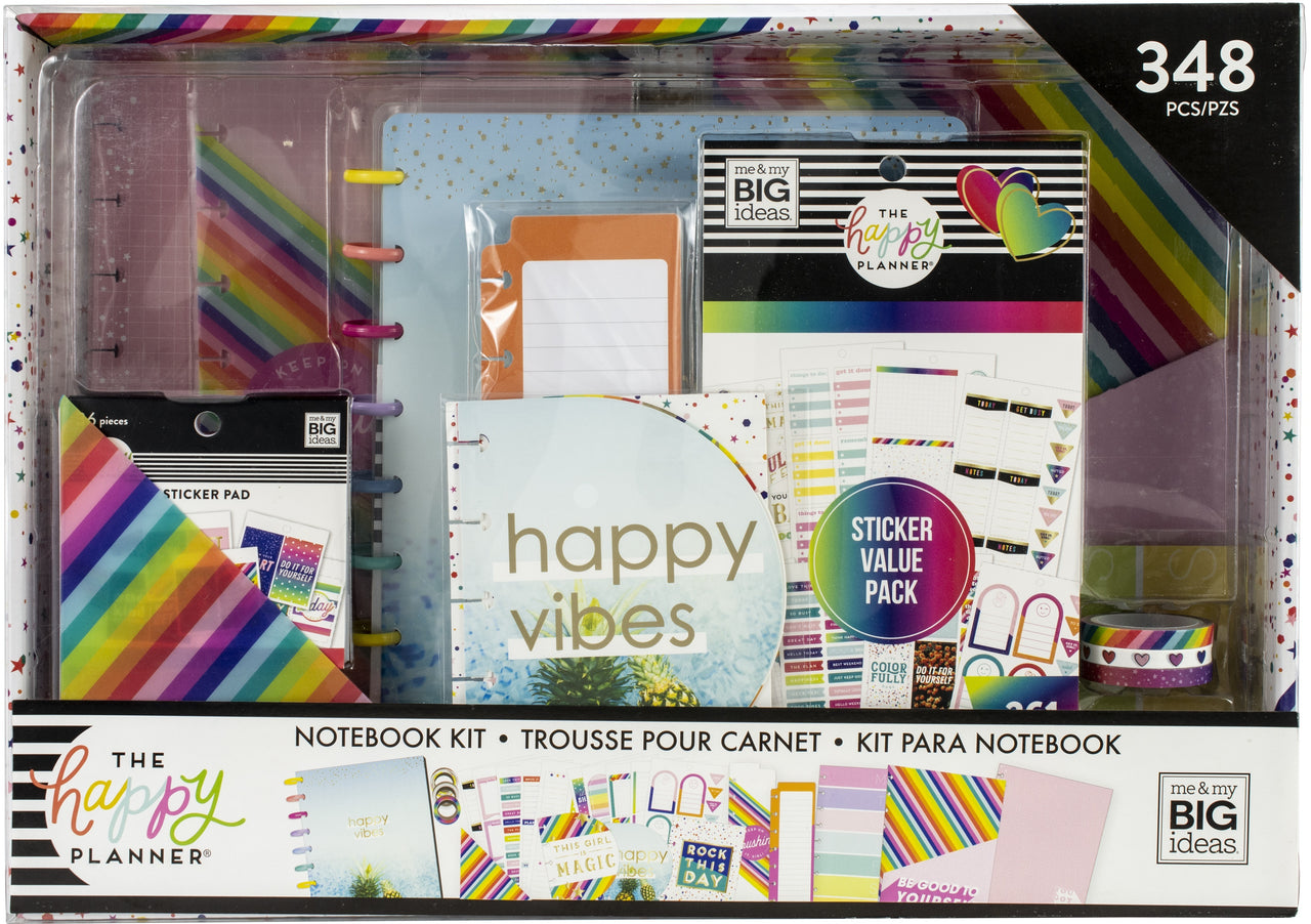 Happy Planner Notebook Box Kit - Accessories Brights