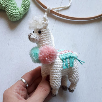 Llama baby mobile
