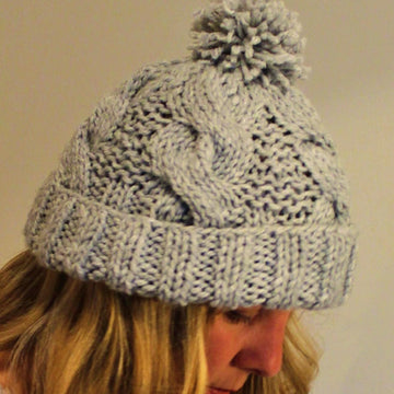 Storm Cable Pom-Pom Hat