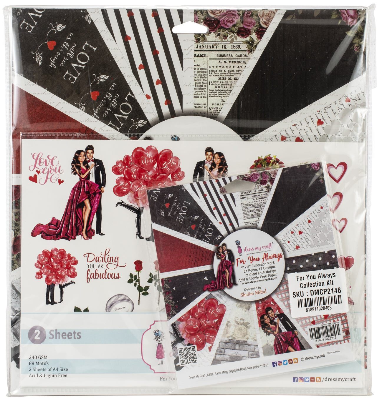 Dress My Crafts Collection Kit - For You Always
