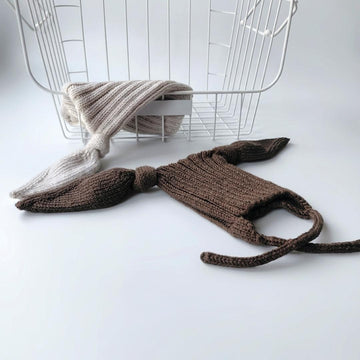 Little knot bunny hat ribbed
