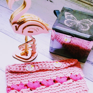 Flamingo Heart Mini Bag