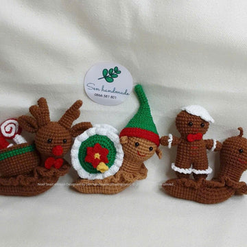 Snail Noel Edition- crochet pattern - PDF file - English