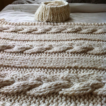 Cable Knit Blanket