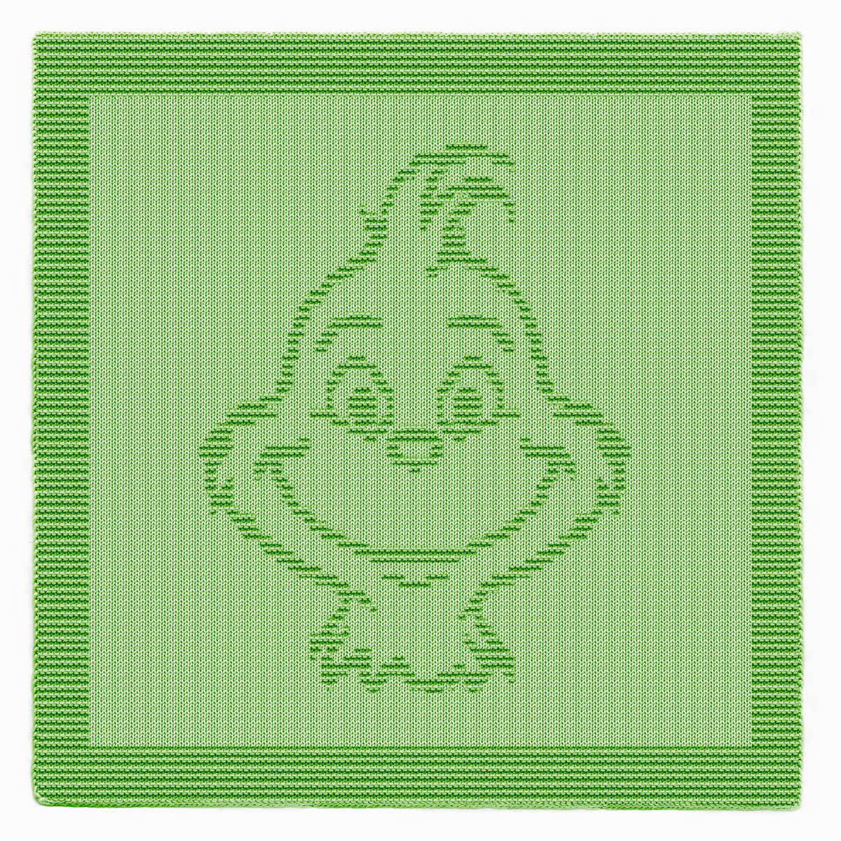 Happy Grinch blanket Knitting Pattern Knit-Purl only