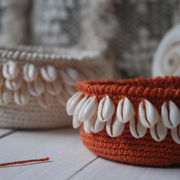 Crochet Cowrie Basket
