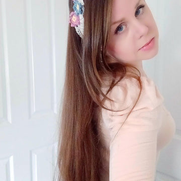 Crochet Headband With Flowers Pattern