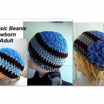 586 Unisex Basic Beanie Hat, baby to adult, boy hat