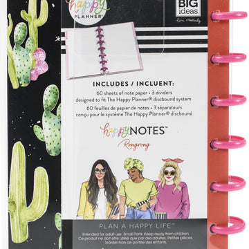Happy Planner Mini Notebook W/60 Sheets - Stick Together X Rongrong