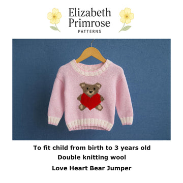 P172 Love Heart Bear Jumper
