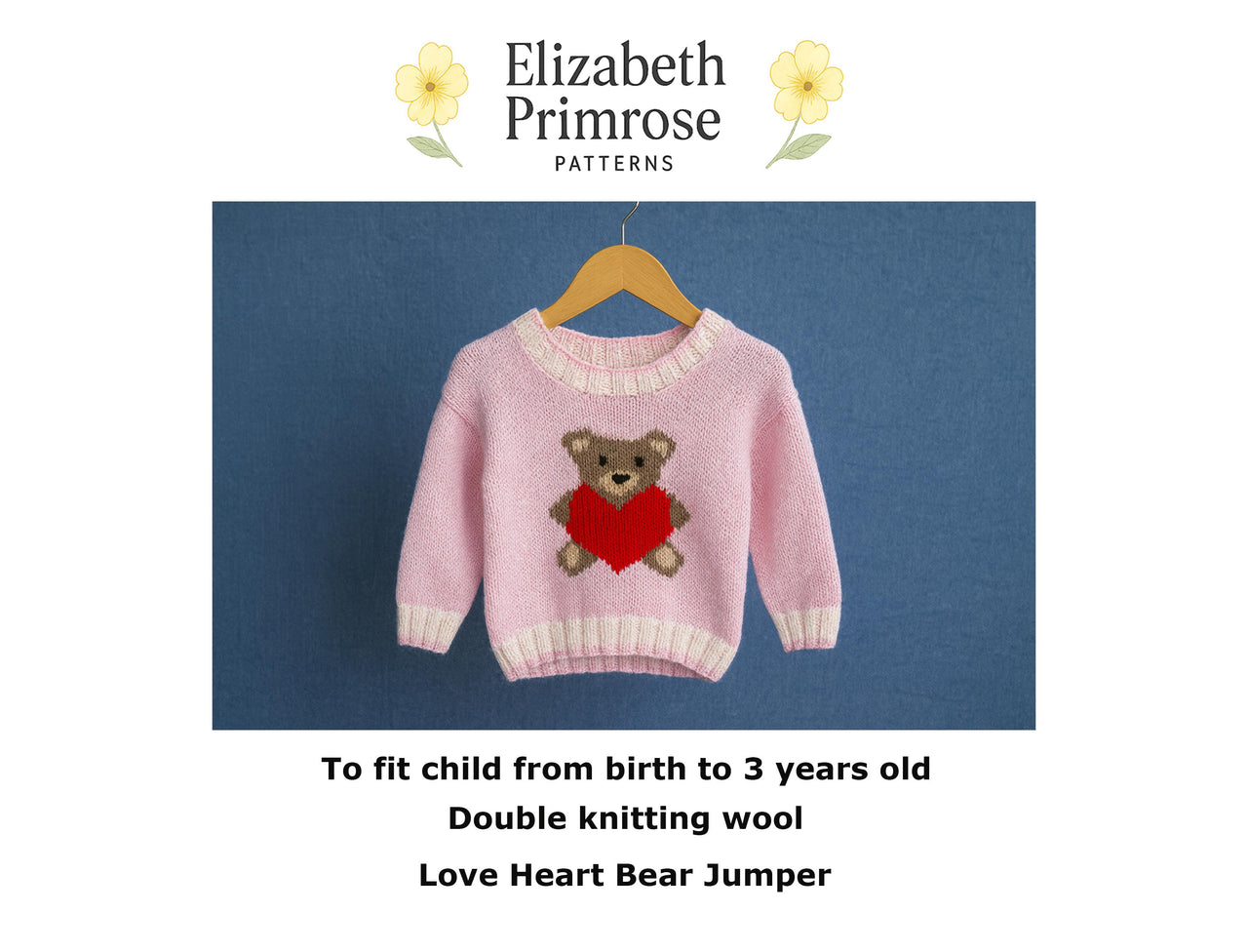 P172 Love Heart Bear Jumper
