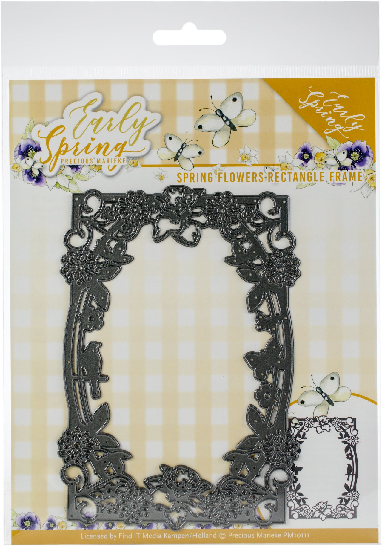 Find It Trading Precious Marieke Early Spring Die - Spring Flower Rectangle Frame