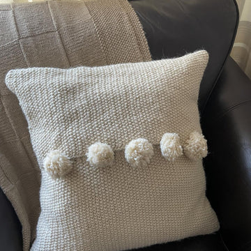 Pompom pillow