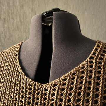 Rib Mesh Sweater