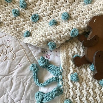 Polka Dot Cherub Blanket