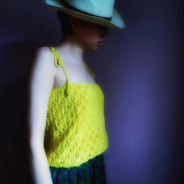Tie Strap Openwork Top