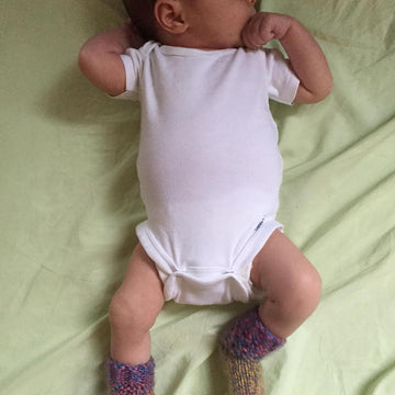 Garter Eyelet Baby Socks