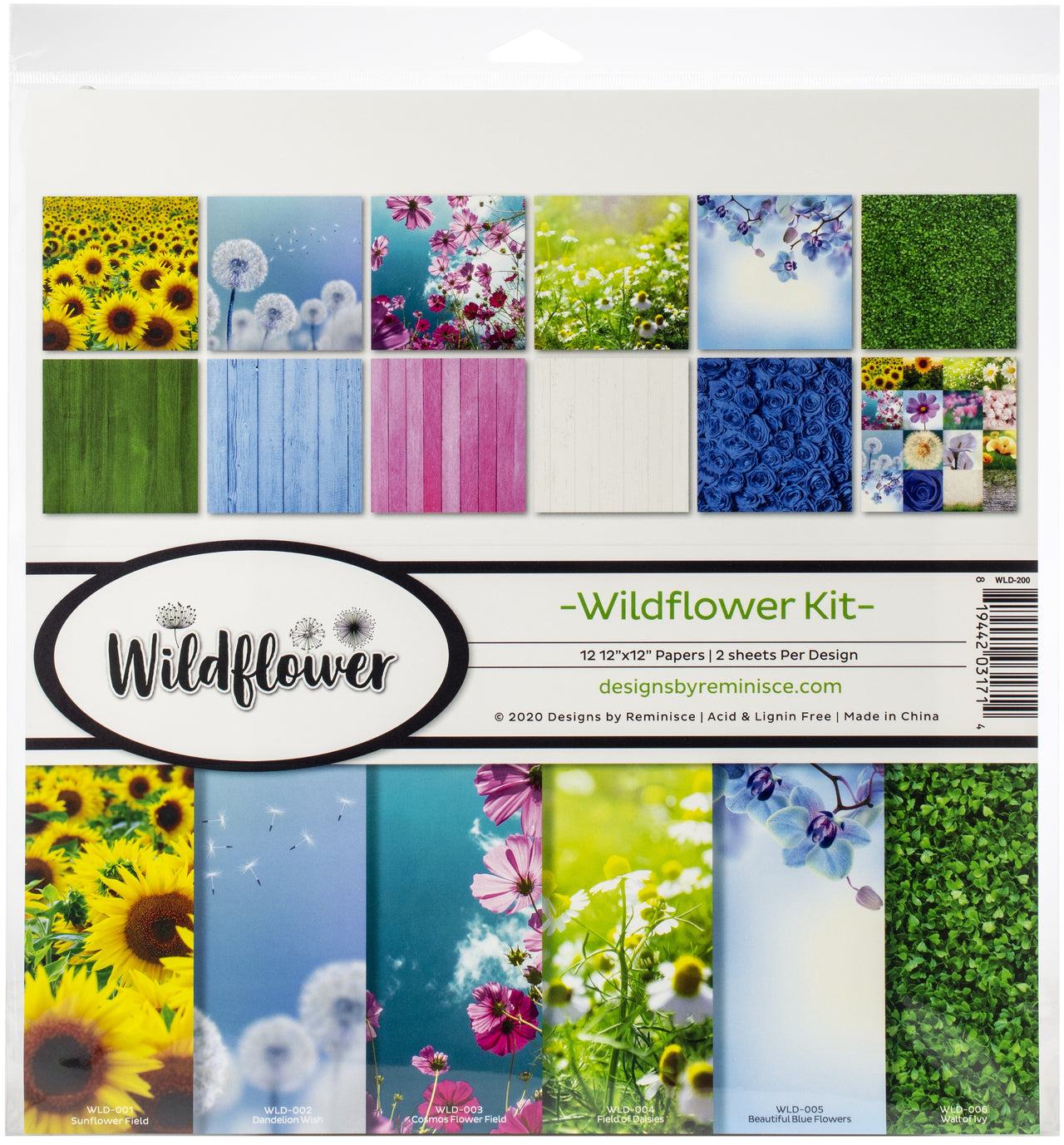 Reminisce Collection Kit 12"X12" - Wildflower