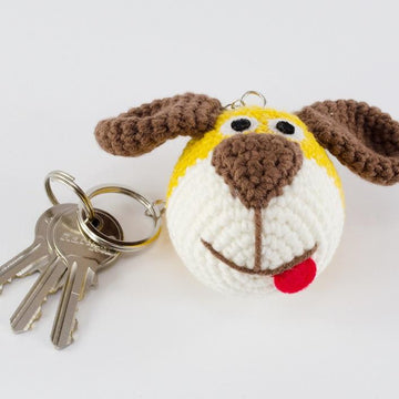 Amigurumi Puppy Dog Keychain