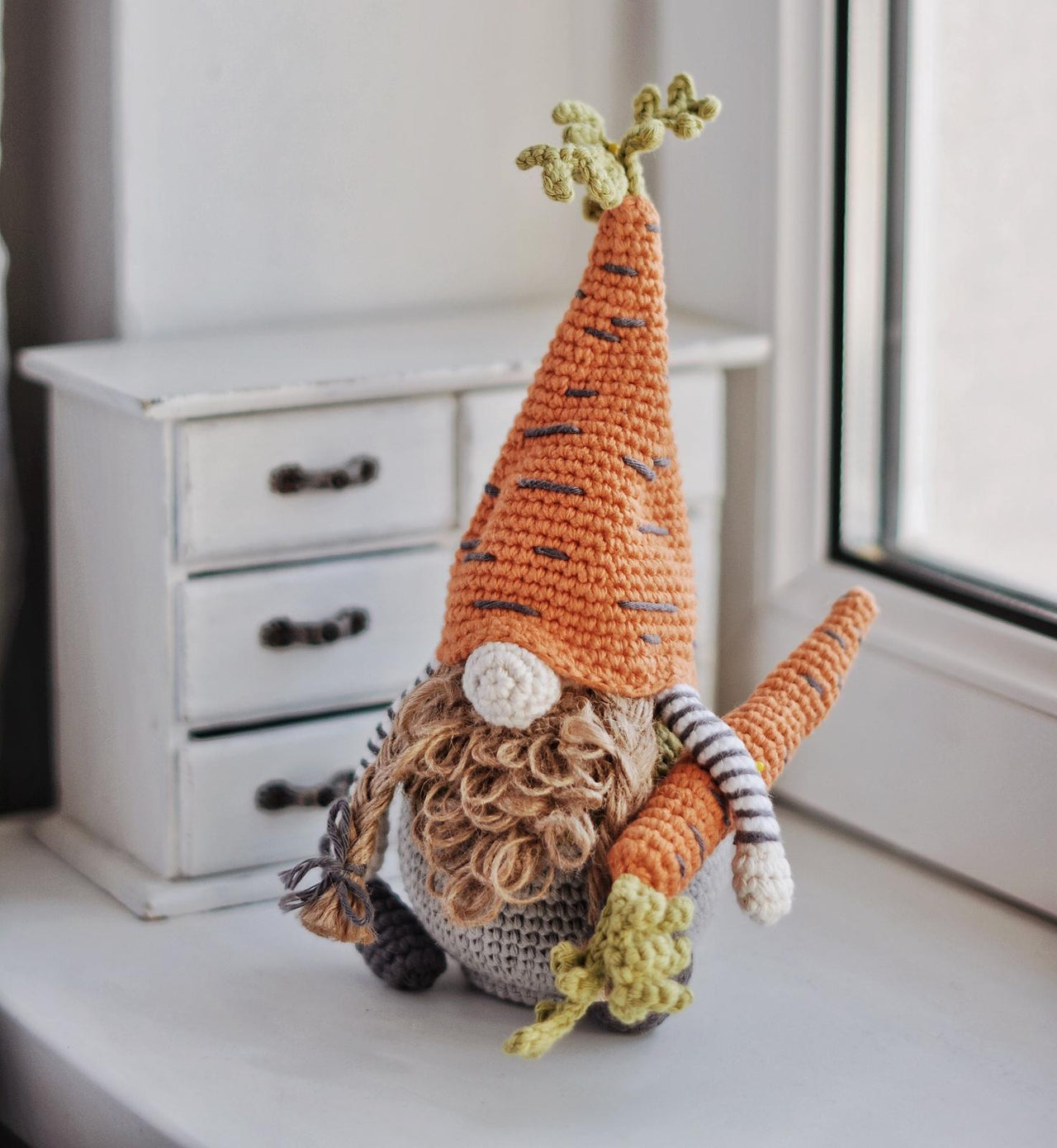 Easter Carrot Gnome Amigurumi