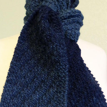 Half-Skein Diagonal Scarfie