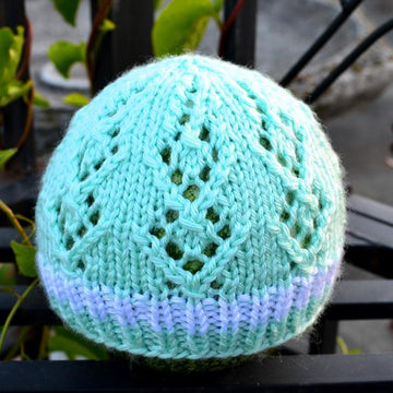 Diamond Lace Baby Hat