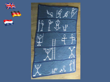 Blanket "Stick Figures "