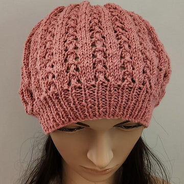 Felicity - slouchy lace beanie