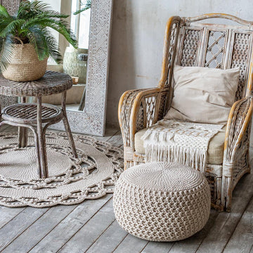 Pouf cover Lacemosaic