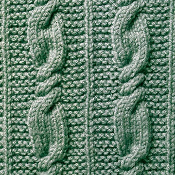 Cable and Garter Stitch Turtleneck #116