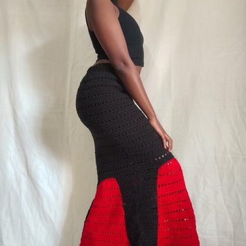 Regal Midi Length Mesh Skirt