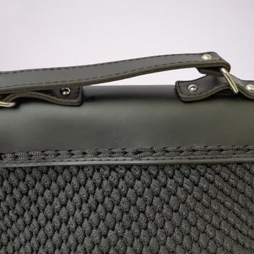 Bag with leather base